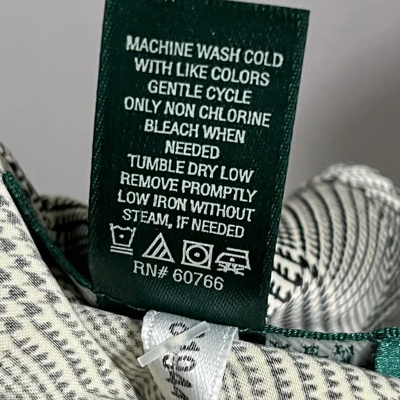 SOLD❌❌❌Lauren Ralph Lauren Houndstooth Satin 2 Pc Short Pajama Set Sz-Large - Picture 11 of 11